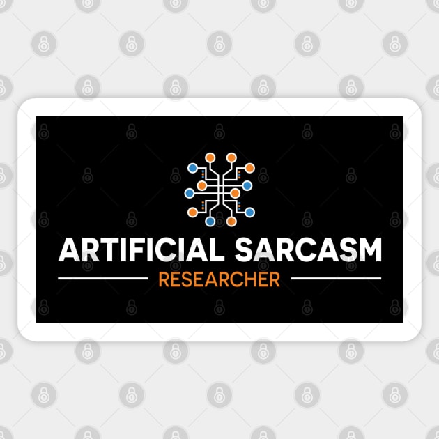 ARTIFICIAL SARCASM RESEARCHER Sticker by officegeekshop